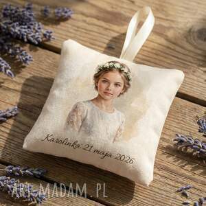 komunijne podziękowania dla gości - komplet 10 sztuk lawenda personalizowane