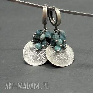 niebieskie 04, turmaliny kolczyki