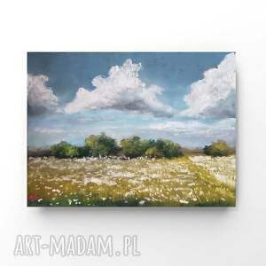 pejzaż - praca formatu 18/24 cm pastele suche