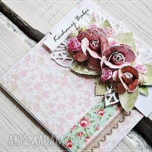 ręcznie robione scrapbooking kartki dla babci