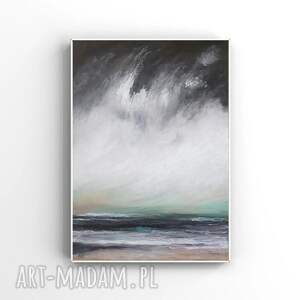 pejzaż - praca formatu A4 pastele olejne, rysunek