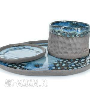 handmade ceramika zestaw ceramiczny "galaxy", 3 - częściowy