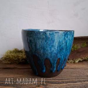 Prezent Duży kubek ceramiczny - Valovi, surowy