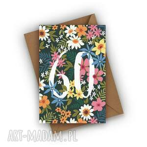 kartka urodzinowa - 60 urodziny 60, prezent