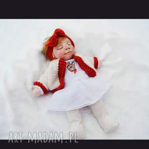 śpiąca lalka artystyczna - nieidealna, wyjątkowa dziewczynka handmade, ooak doll