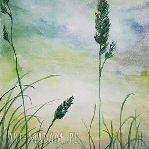 trawki - akwarela formatu 24/18 cm