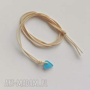 katarzyna kaminska serduszko wisiorek, sznurek, tworzywo sztuczne