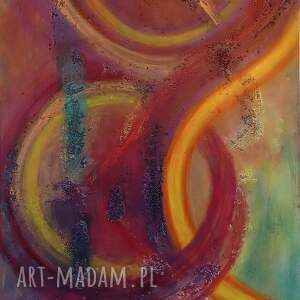 joanna bilska abstrakcja 70x90 ręcznie malowany do salonu duży obraz