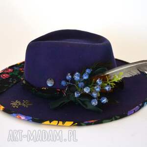 ręcznie wykonane kapelusze kapelusz jagódka
