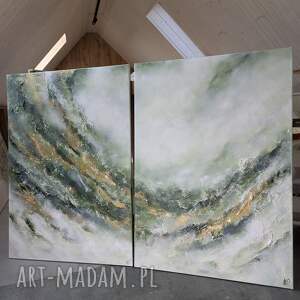 abstrakcja garden ręcznie malowany obraz strukturalny xxl obrazy do salonu