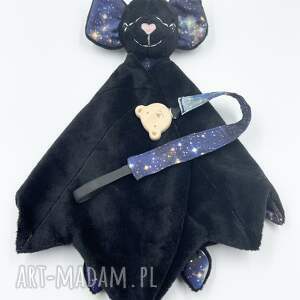 handmade maskotki przytulanka nietoperz dla niemowląt z zawieszką do smoczka