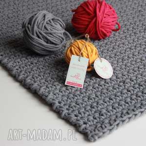 dywan dziergany ze sznurka lovely grey - Dom dywany