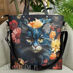 Prezent Torebka damska shopperka - kot, shopper bag