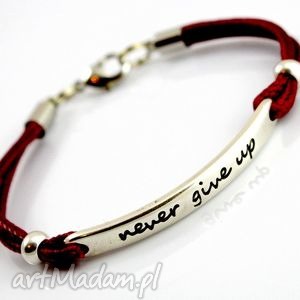 handmade bransoletka preemi motto 1 bordo