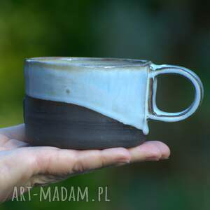 creo ceramika kubek blado niebieski, prezent, kamionka, wystrój wnętrz, herbata