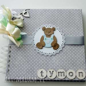 handmade scrapbooking albumy album z misiem