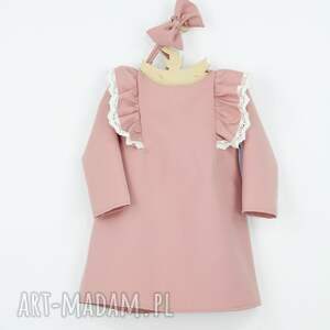 sukienka motyl z haftem - noeli ubranka