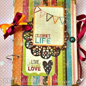 handmade live laugh love - notatnik/pamiętnik