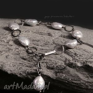 handmade perły w srebrze