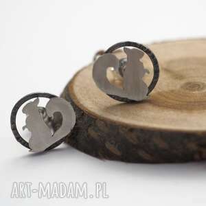 srebrne kolczyki wiewiórki - Jachyra Jewellery biżuteria