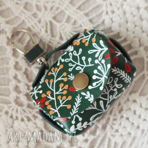 Prezent Świąteczne zimowe etui na słuchawki brelok, drobny upominek