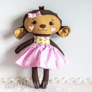 handmade maskotki słodka małpka sonia 32 cm