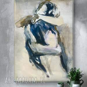 Romantyczny obraz na płótnie 120x80 cm - Give me Hug