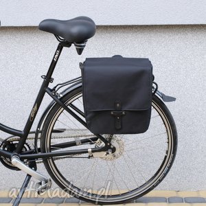 handmade podróżne sakwa rowerowa toskania czarna