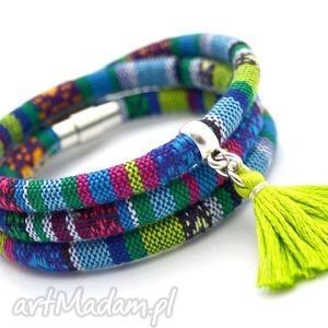 handmade bransoletka magnetoos boho azteq z chwostem