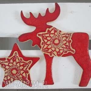 handmade pomysł na prezent zestaw magnesów świątecznych