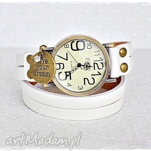 handmade zegarki zegarek motywujący skórzany