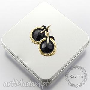 kolczyki soutache little black - Kavrila biżuteria