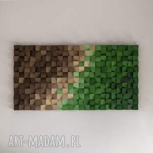 dekoracje mozaika obraz drewniany 3d z góry na zamówienie, loft, modern