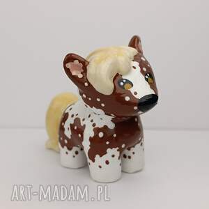Brązowy Koń Ręcznie malowana mała figurka dekoracyjna
