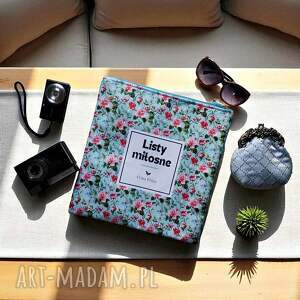 listy miłosne - saszeta podróżna z kolekcji bezłaski, kosmetyczka, niebieska