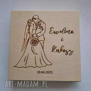 Drewniane pudełeczko na ślub