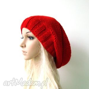 handmade czapki czerwona czapa