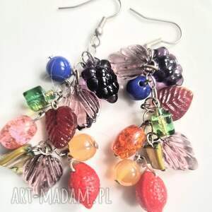 Kolczyki kolorowe energetyczne owocowy raj boks L1 - uwaga