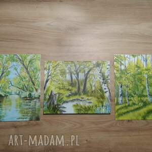 Prezent WYPRZEDAŻ KOLEKCJI - ZESTAW RĘCZNIE MALOWANYCH OBRAZÓW - 3