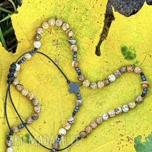 Różaniec regulowany | Bransoleta | JASPIS, na rękę