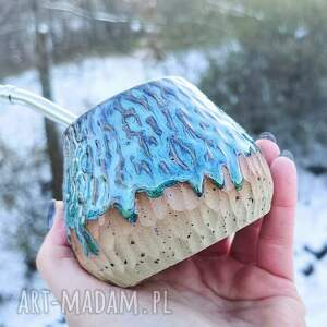 handmade ceramika ceramiczne matero do yerby (c587)