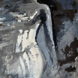 navy - 57x81, kobieta duży obraz, obrazy do salonu, szkic, nad