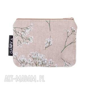 kosmetyczka gipsówka, etui klucze gawka, saszetka kwiaty, pod choinkę