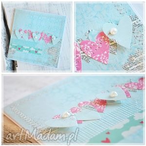 handmade scrapbooking kartki walentynki / ślub / miłość