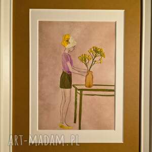 Obraz z suszonych kwiatów 21x30 cm - Morning Flowers