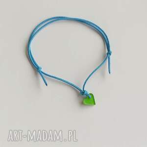 SERDUSZKO bransoletka, tworzywo sztuczne, sznnurek, serce