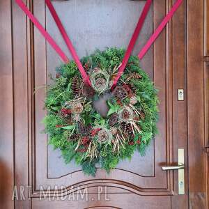bożenarodzenie wianek na drzwi dekoracja świąt, domu