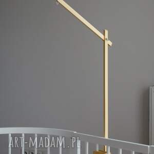 drewniany pałąk do mobilu i karuzeli, naturalny, olejowany karuzela