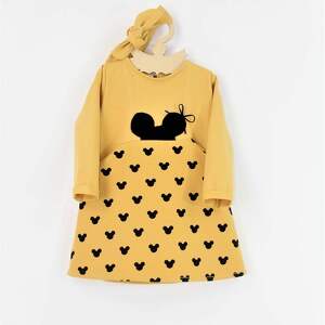 musztardowa myszka z opaska - noeli ubranka