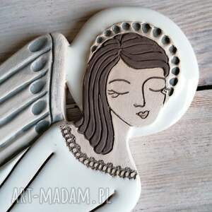 anioł ceramiczny - vela - Smokfa ceramika